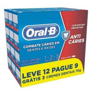 Creme Dental Oral B – Fardo com 12 Unidades